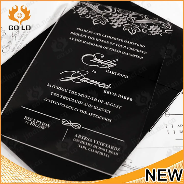 Clear Plastic Wedding Invitations | Arts - Arts