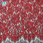 Latest 50% Nylon 50% Cotton Embroidery cord eyelash lace fabric