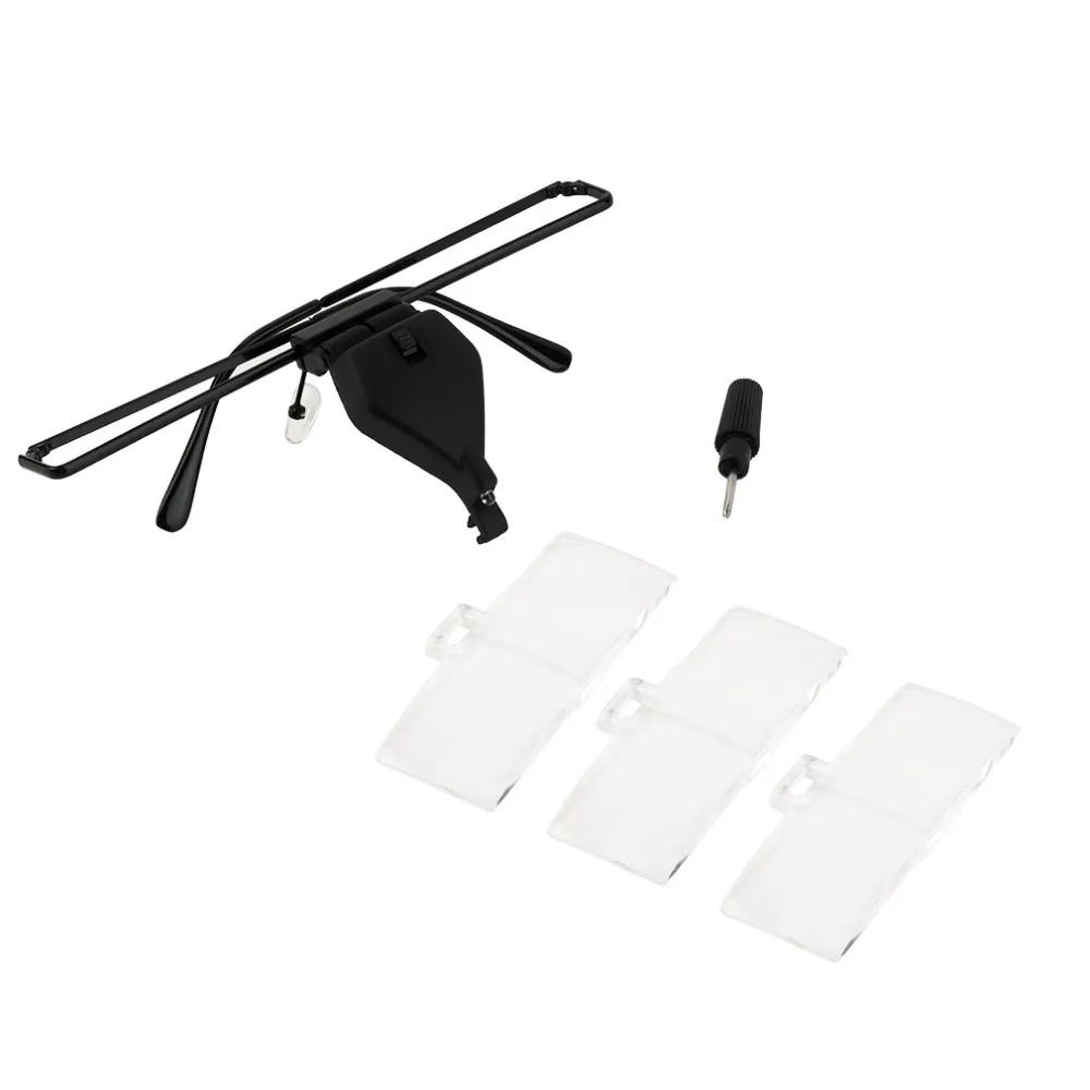 2017 Hot Sale Eyelash Extension LED Light Magnifying Spec Glasses Hands Free Magnifier