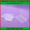 high quality custom size hard pp clear plastic card case Plastic Business Credit Card Holder Case