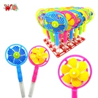 Wangqing supply kid funny color plastic windmill toy with competitive price