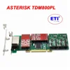 Asterisk Analog card TDM800PL TDM800E PCI-E 8 Fxs/Fxo module for PSTN voip ip pbx For 2U Version
