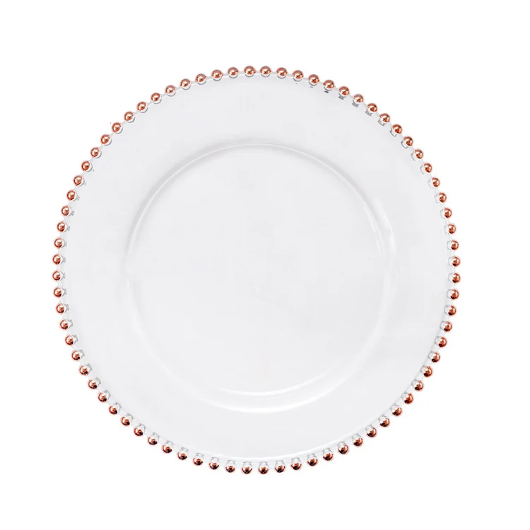 China Supplier 13 Inch Wedding Cheap Dinner Plates Wholesale Rose