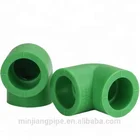 Plastic PPR Tube fittings Building Plumbing equal pipe connect green PPR 90 elbow