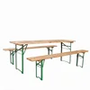 Outdoor table specific use and outdoor furniture wood beer table and bench set