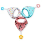 super absorbent and soft unisex baby bandana drool silicone teething bib