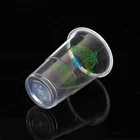 7oz PP disposable logo printed colored plastic drinking cups for smoothie