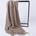 100% Pure Cashmere Scarf Shawl Kashmir Pashmina Shawls Solid Color Plain Pashmina Shawl
