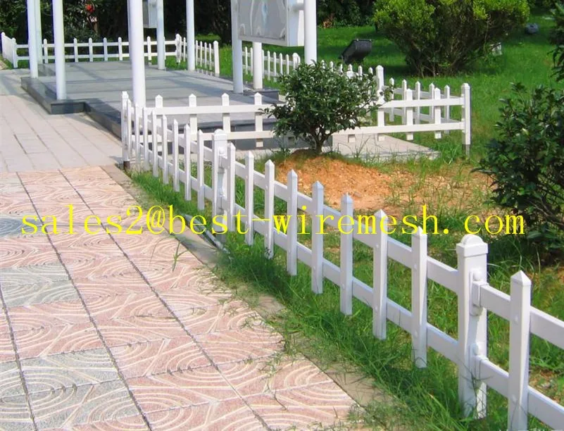 Plastic Pvc Small Fence Panels For Lawn Edging Short Garden Fence
