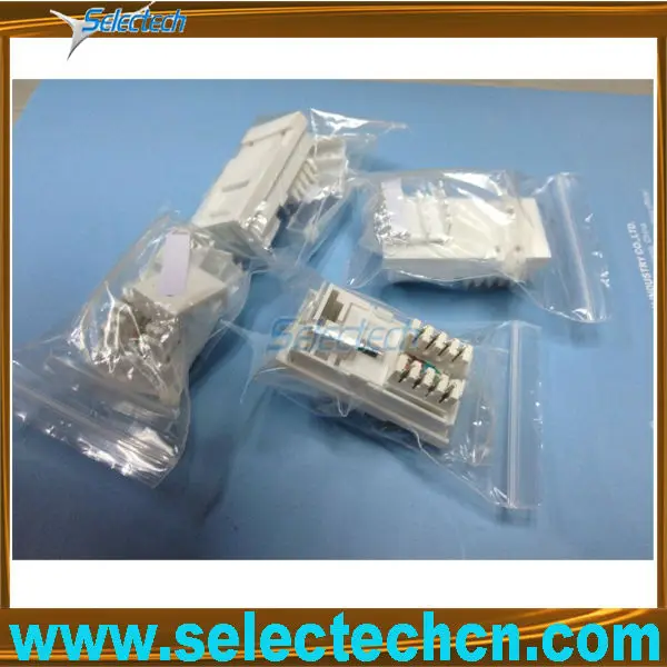 Degree Metal Shielded keystone jack cat5e cat6 for wall plate adaptor