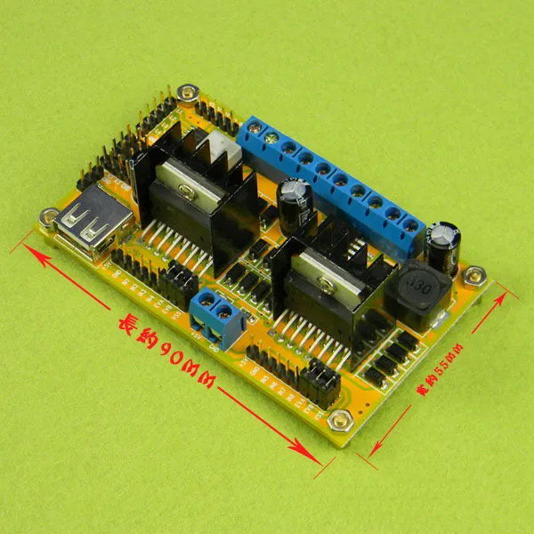 L298N/ four DC three stepper motor drive / drive power supply integrated /WIFI car driver board