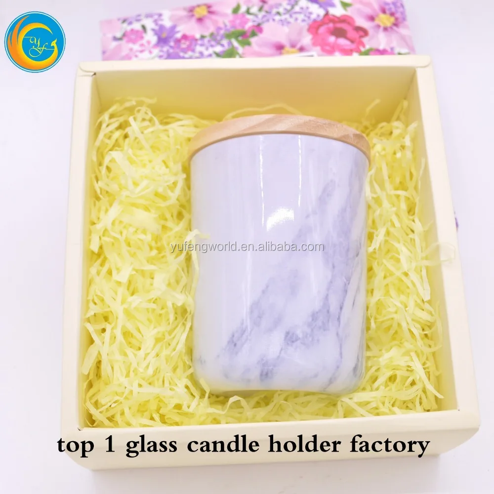 wholesale white stone candle holder/marble candle jar with