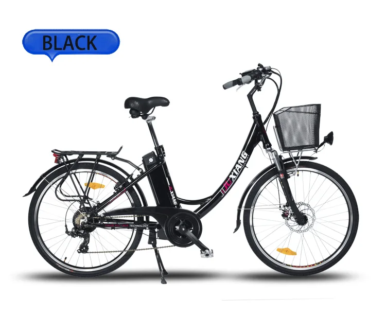 Discount 26inch electric bicycle City electric assisted bicycle 36Vli-ion battery 250w high speed motor pas range 55-90km Family cycling 3