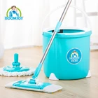 Boomjoy 360 Rotating Easy Life Easy Cleaning Two Heads Magic Spin Mop With Microfiber Cloth