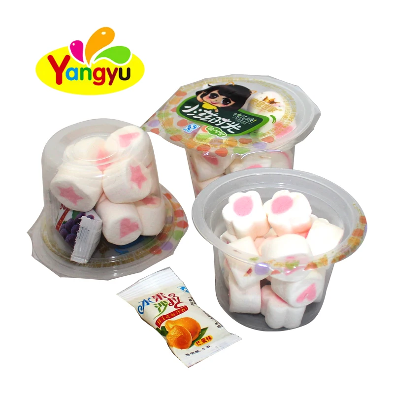 Halal marshmallow with shape and jelly bag