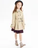 children clothing 2016 new fashion double-breasted long winter coats for girls