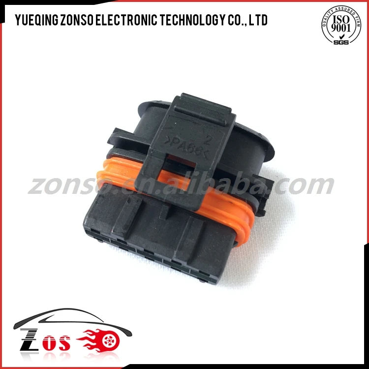 Japanese Automotive Ecu Waterproof Female Black Electrical Connector 5