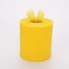 6Inch Yellow Decoration Soft Tulle Roll 20D Polyester Mesh Fabric
