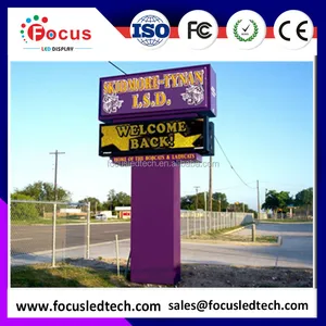 outdoor led pylon sign
