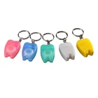 Transparent Keychain Tooth Shaped Dental Floss