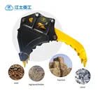 JIANGTU durable grapple excavator grab bucket for clamp logs