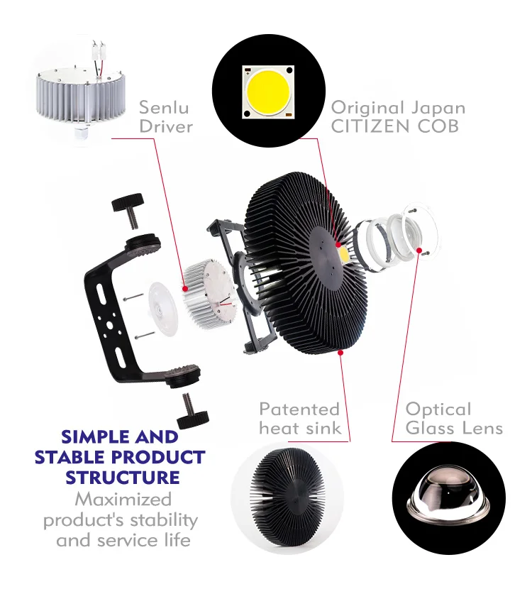 500 watt cob led induct high bay light zigbee led high bay light ufo - ANKUX.COM