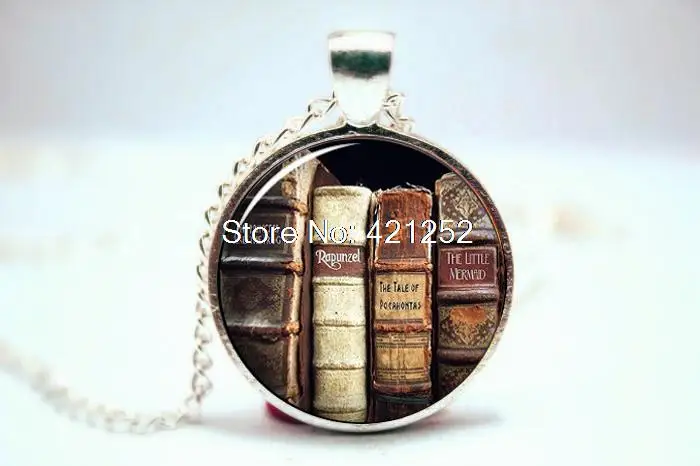 10PCS Book Necklace - Reader Necklace - Literary Jewelry - Gift for a writer reader teacher - Reader Jewelry - Book lover