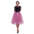 High Quality 7 Layers 65cm Swiss Tulle Skirt Tutu Pleated Skirts Womens Lolita Petticoat Bridesmaids Vintage Midi Skirts