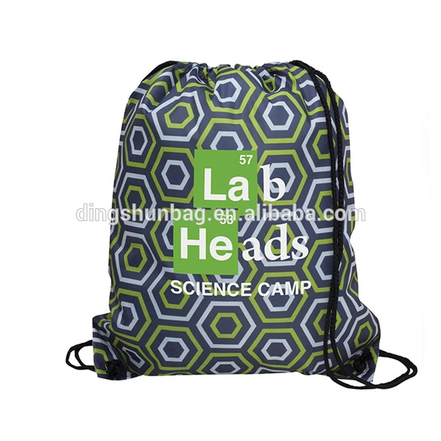 silk cheap fancy colorful promotional bag drawstring backpack