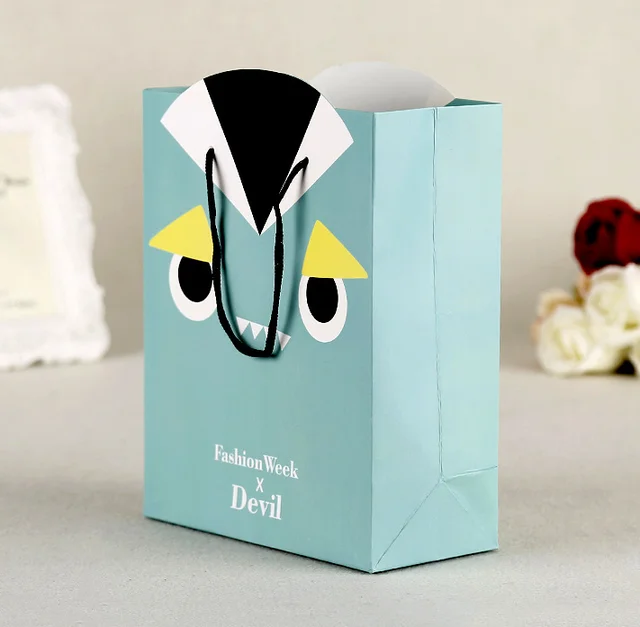 recycled recycle fold printing promotional bags paper gift bag