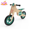 Newest design boys sport style basketball pattern wooden balance bicycle for kids W16C180
