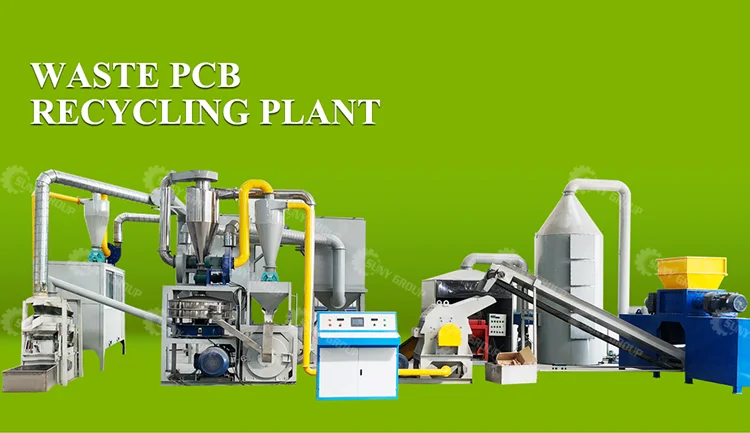 Copper Gold Silver Palladium Recovery Circuit Board Recycling Machine