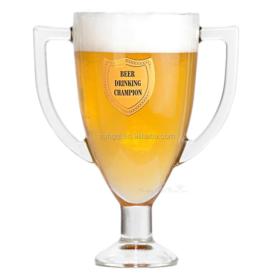 trophy beer glass mug