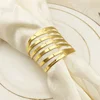 Gold rhinestone napkin rings napkins rings fancy NH-41