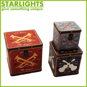 colorful printing wooden gift box,decorative wooden storage box