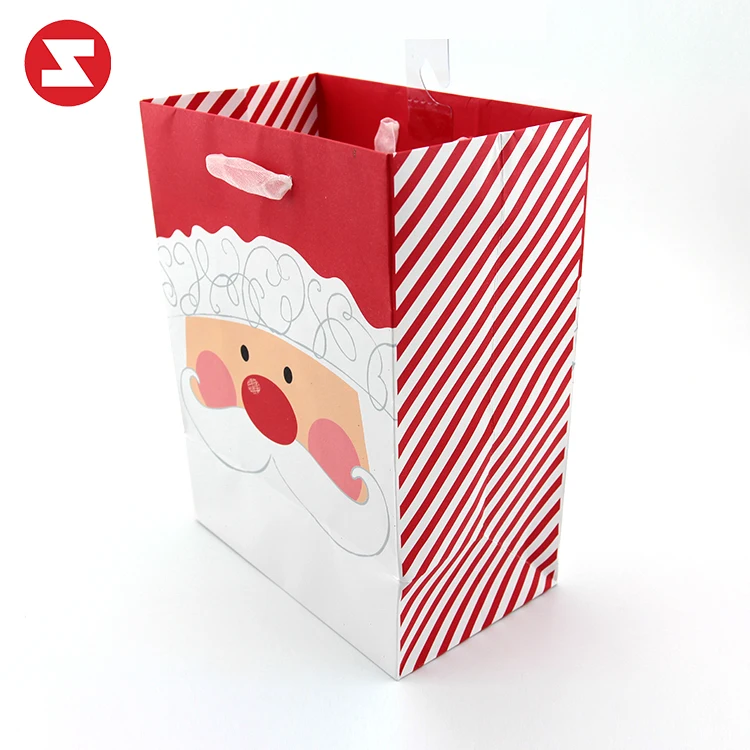 fashion design color coated shopping christmas paper gift bag