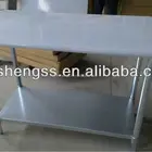 stainless steel work table with wheels