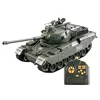 Christmas best gift camouflage shooting cool rc tank 1/8sic with light and music