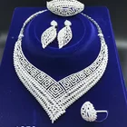 xuping indian jewelry fashion heavy american diamond jewellery sets
