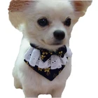 Pet scarf manufacturer, customizable dog saliva towel cat print scarf, Shiba Inu collar towel bow tie cat dog universal