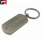 Custom logo laser printing epoxy metal house keychain