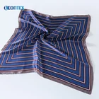 1 dollar hair wrap satin with custom logo square silk scarf