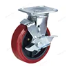 /product-detail/long-way-industrial-4-5-6-8-inches-roller-plain-bearing-pp-core-shock-absorbing-pu-caster-wheels-60757400105.html