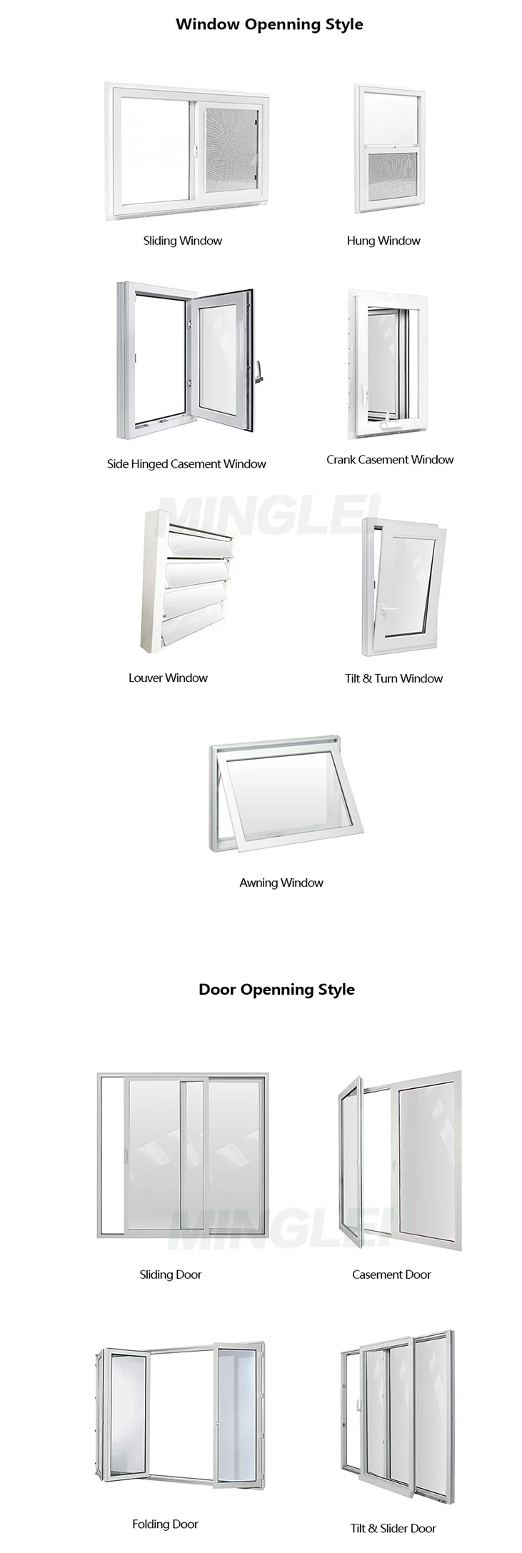 make different size 4 x 6 4 x 4 sliding windows 36x72 slide window