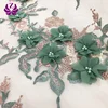teal emerald green multi color guipure african lace fabric embroidery net 3d lace fabric