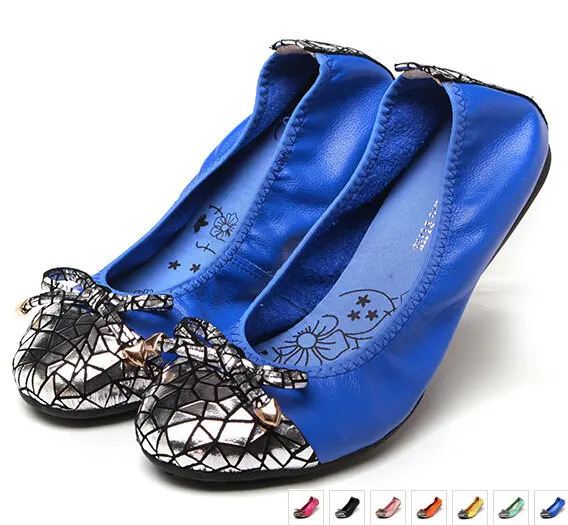 size 35~40 mother shoes 2015 women genuine leather shoes flat-bottomed single shoes female Moccasins rolls women's ballet shoes