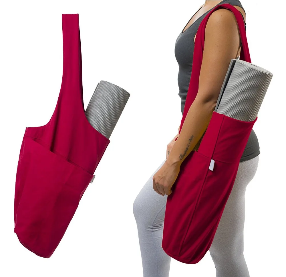 Yoga Mat Bag with Large Size Pocket Yoga Mat Tote Carrier for Women