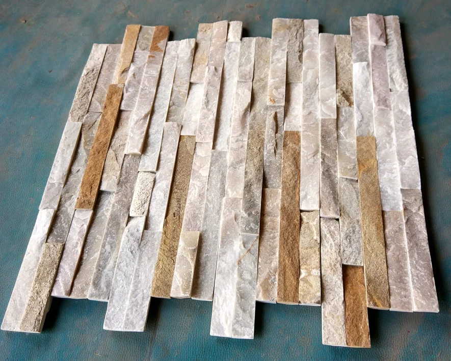 Naturschiefer kultur stein furnier, kultur stein wandpaneele 600x150mm