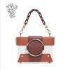 Women's bag original design first layer leather circle small bag hand shoulder diagonal cross-country foreign trade box package