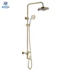 Zirconium Gold Plated Wall Mounted Vintage Bathroom Mobile Delta Shower Faucet Hot Water Adjustment Home Shower Faucet Fittings